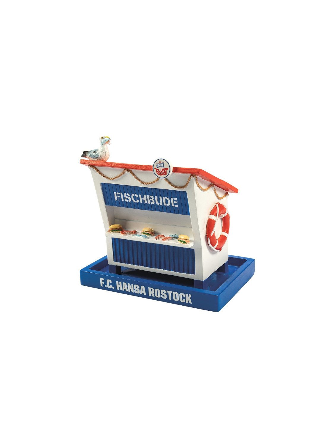 FC Hansa Rostock Dekofigur Hansa Rostock Vogelhaus "Fischbude"