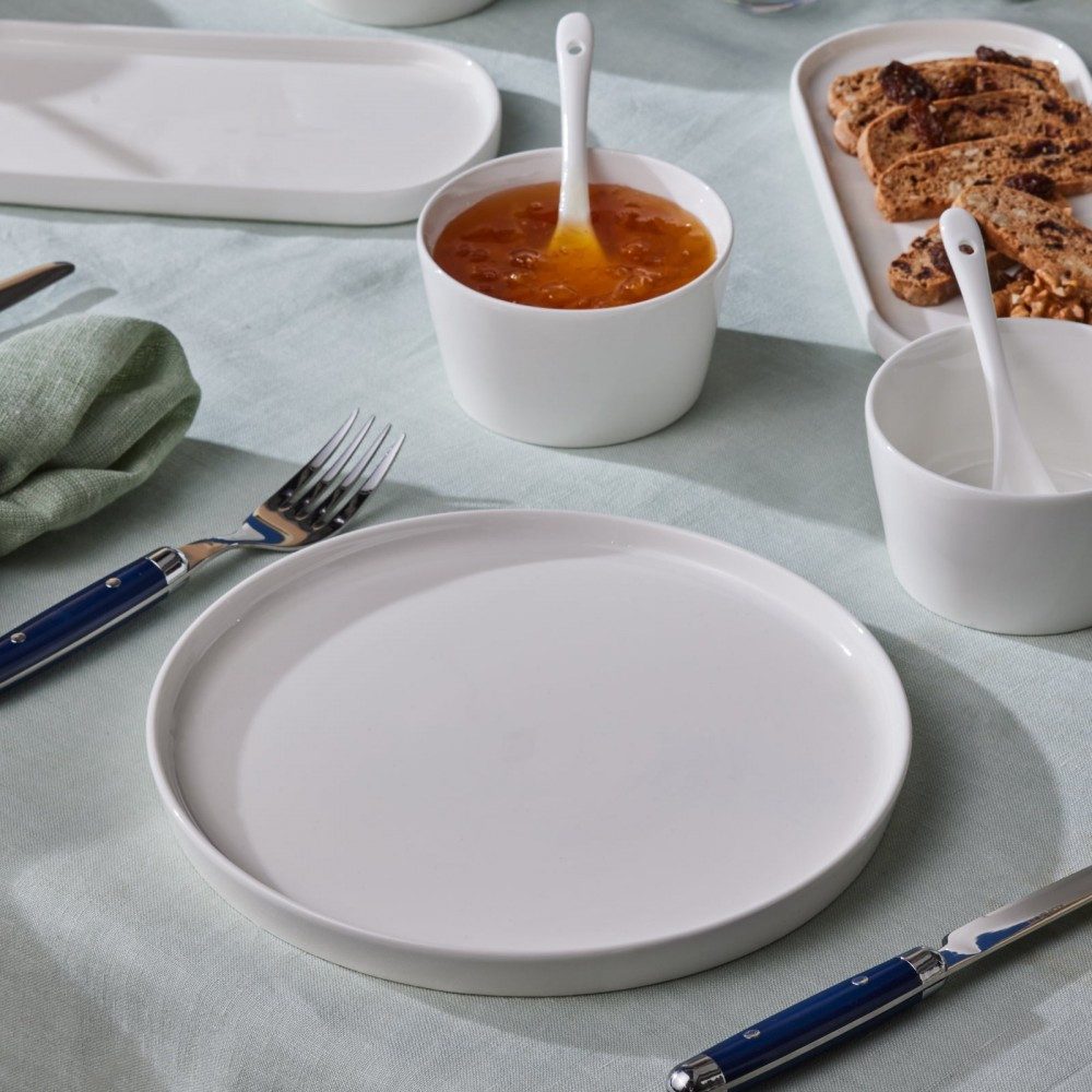 Karaca Geschirr-Set Karaca Forever Bone Bomo 22-Teiliges 6-Personen Frühstücksset, Geschirrset Porzellan Tafelservice Kombigeschirr Spülmaschinenfest