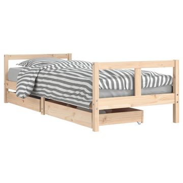 vidaXL Kinderbett Kinderbett mit Schubladen 80x200 cm Massivholz Kiefer