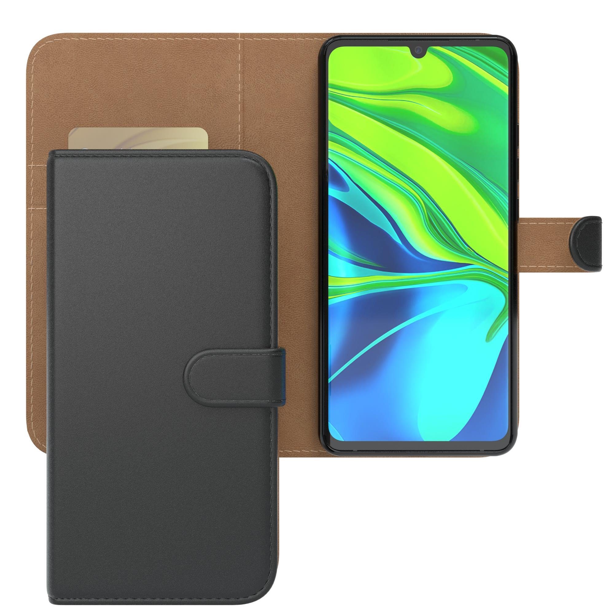 EAZY CASE Handyhülle Uni Bookstyle für Xiaomi Mi Note 10 / Note 10 Pro 6,47 Zoll, Schutzhülle mit Standfunktion Kartenfach Handytasche aufklappbar Etui