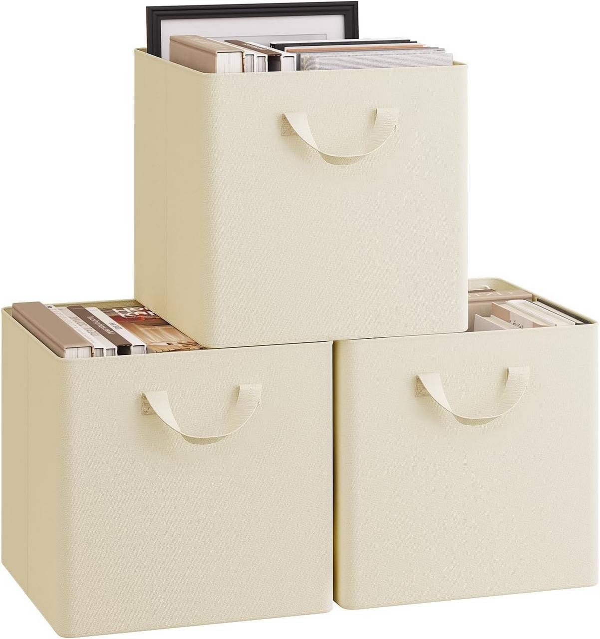 Woltu Aufbewahrungsbox (3 St), faltbare Stoffboxen 3 Stück, mit Griffen Met günstig online kaufen