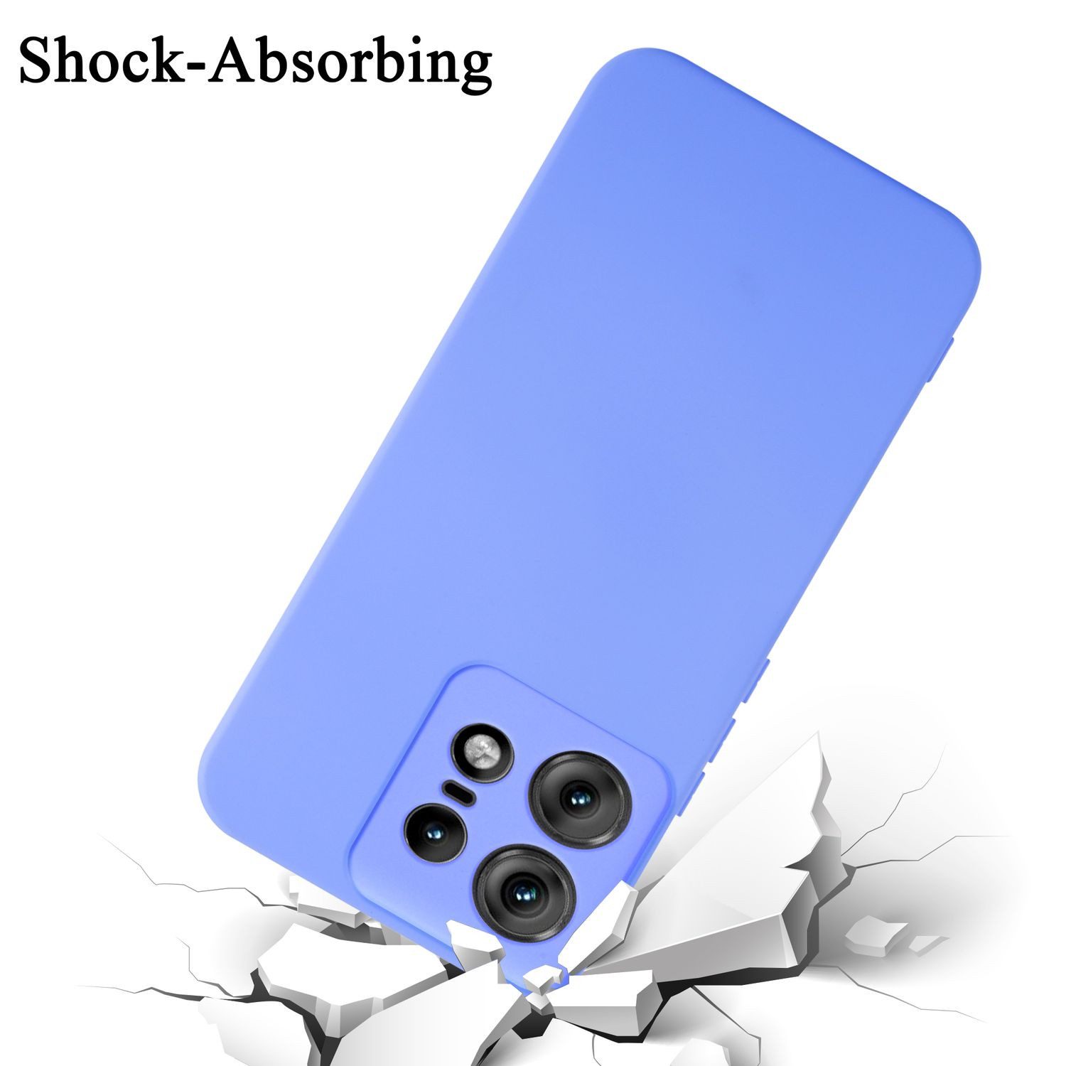 Cadorabo Handyhülle für Samsung Galaxy POCKET Hülle Motorola Edge 50 Pro, Flexible Hülle TPU Silikon Schutzhülle Back Cover Case