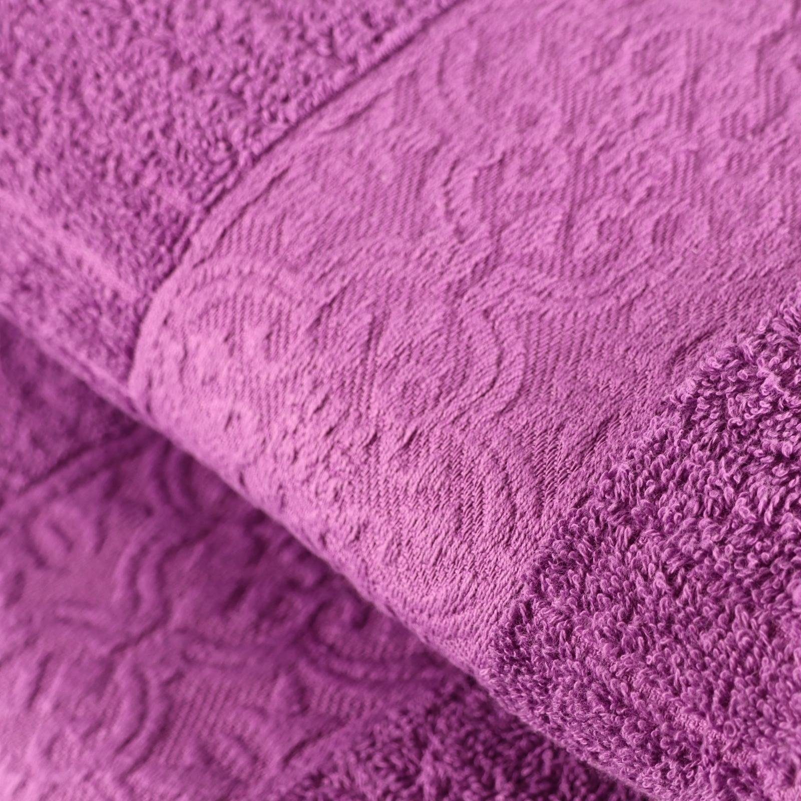 Set Frottee Baumwolle, aus Badetuch Plentyfy 100% 4teilig - Set Duschhandtuch - Duschtuch Handtuch Duschtücher (4-St),