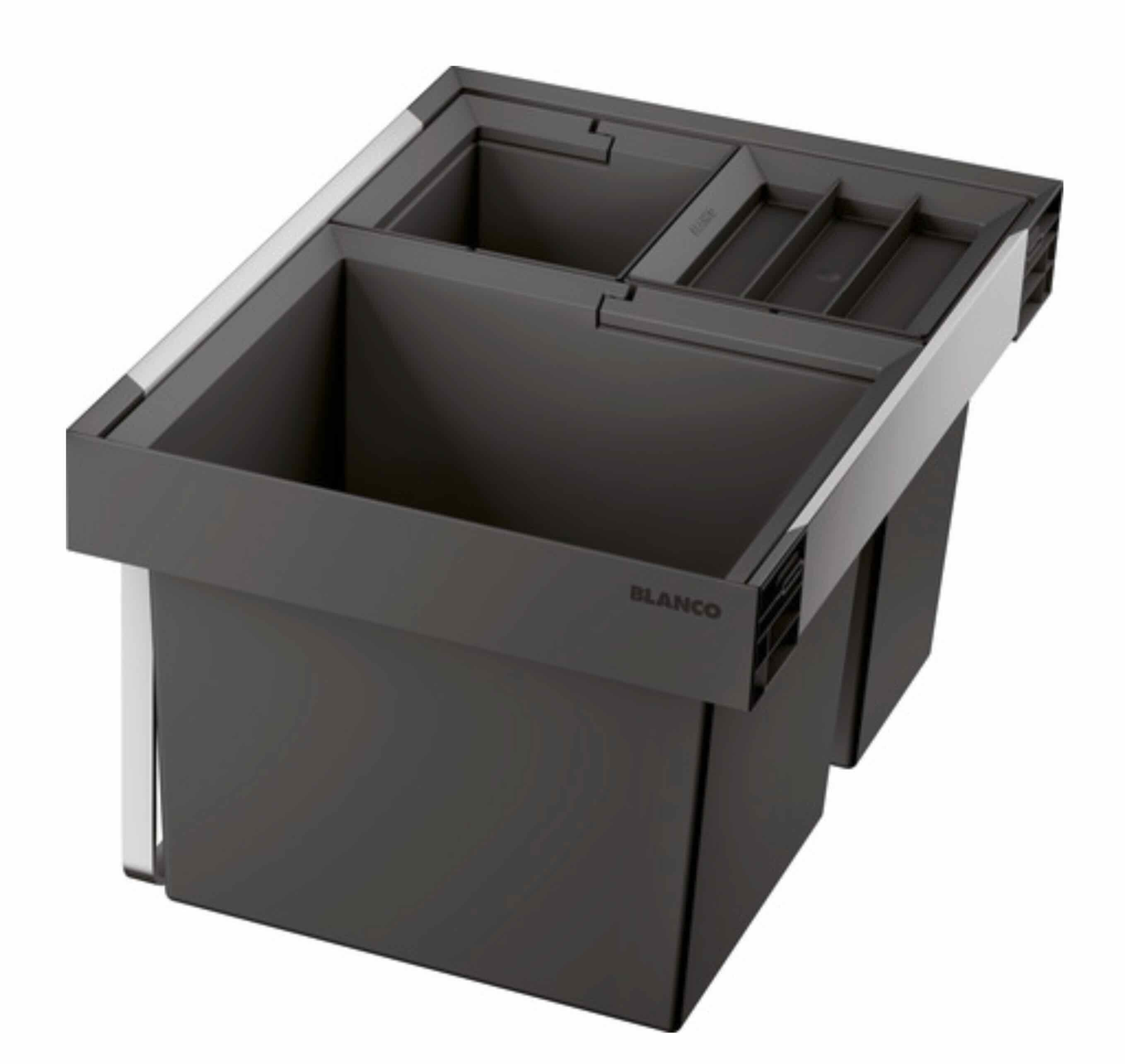 Blanco Einbaumülleimer BLANCO FLEXON II Low XL 60/3, Kunststoff, Aluminium, 600 mm Untermaß