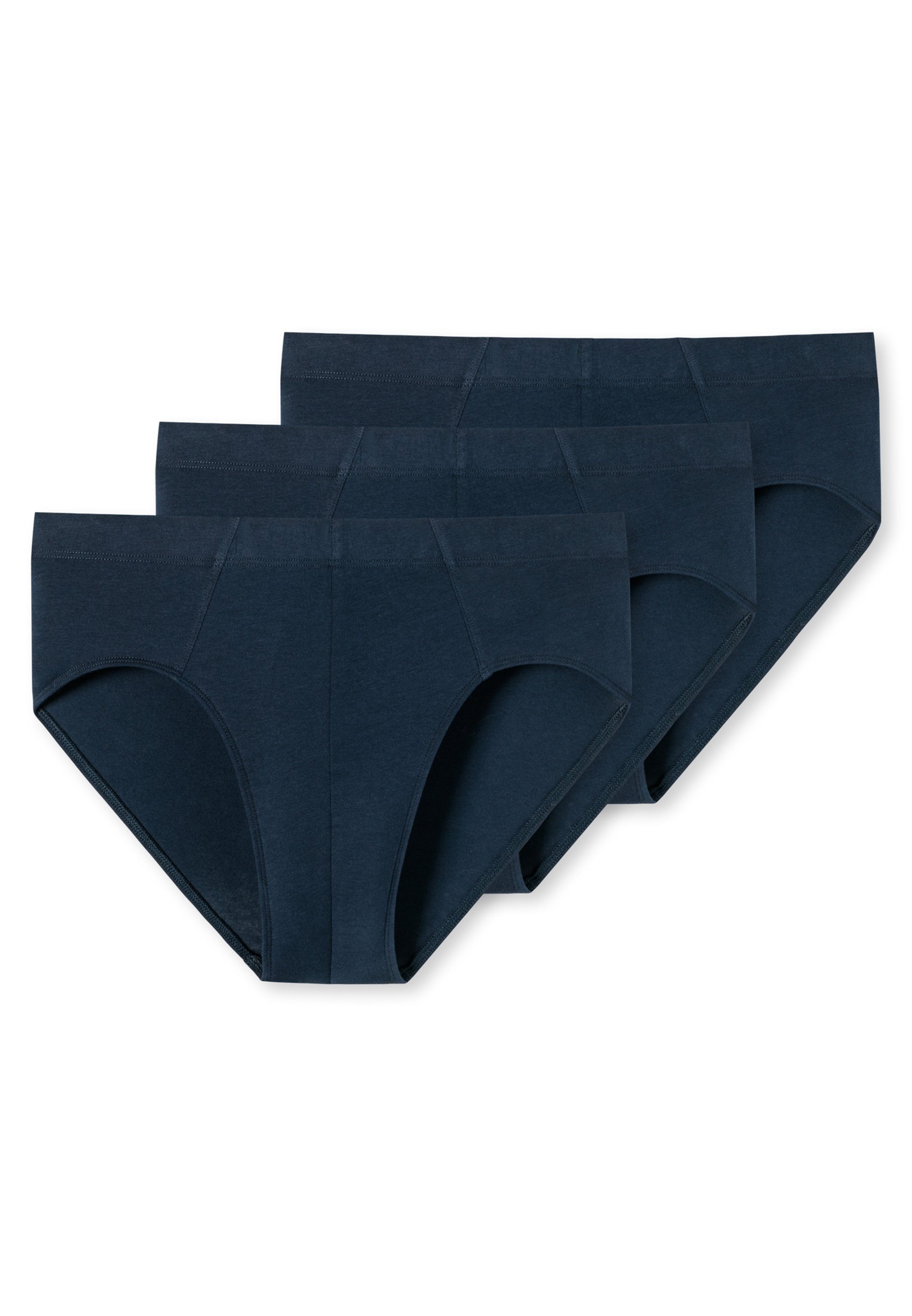 Schiesser Slip 3er Pack 95/5 Organic Cotton (Spar-Set, 3-St) Mini Slip / Unterhose - Baumwolle - Ohne Eingriff -