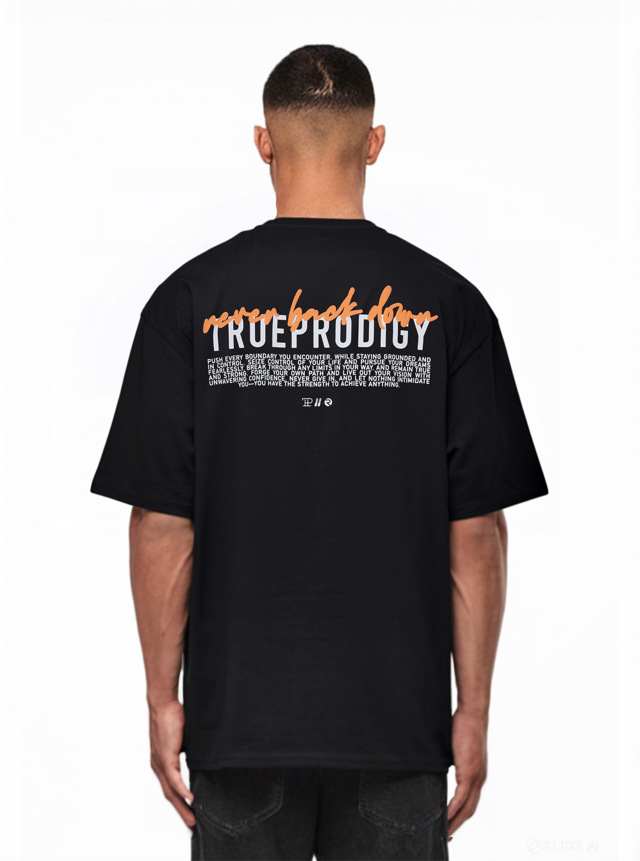 trueprodigy Oversize-Shirt Lior Logoprint Rundhals dicker Stoff günstig online kaufen