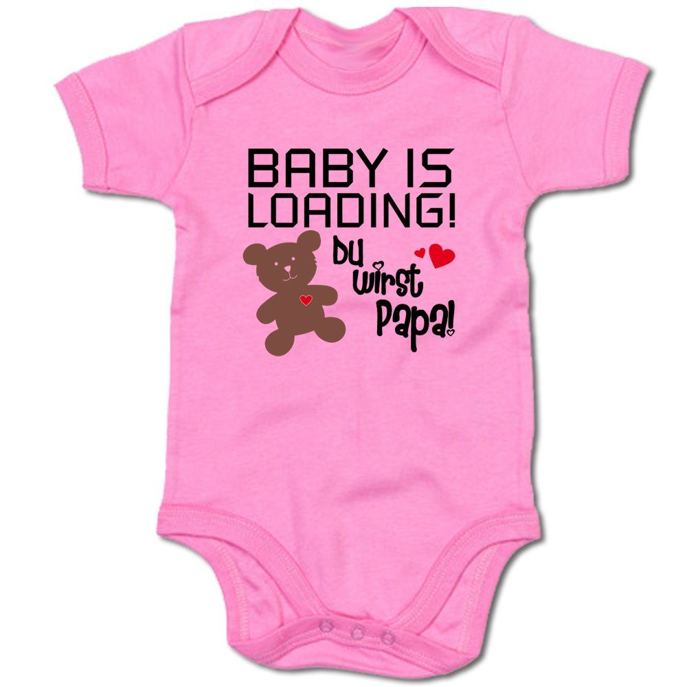 G-graphics Kurzarmbody Baby is loading! Du wirst Papa! Baby Body mit Spruch / Aufdruck • für den „Papa to be“
