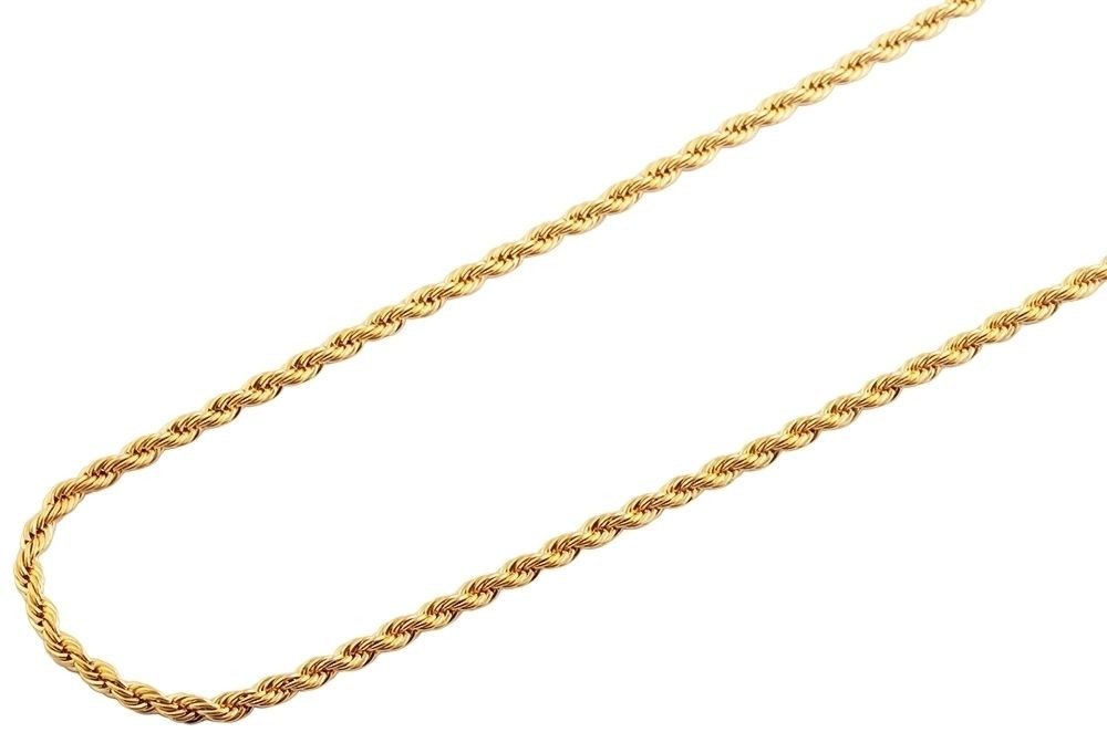 AKZENT Edelstahlkette Felest Edelstahl Kordelkette, goldfarben, günstig online kaufen