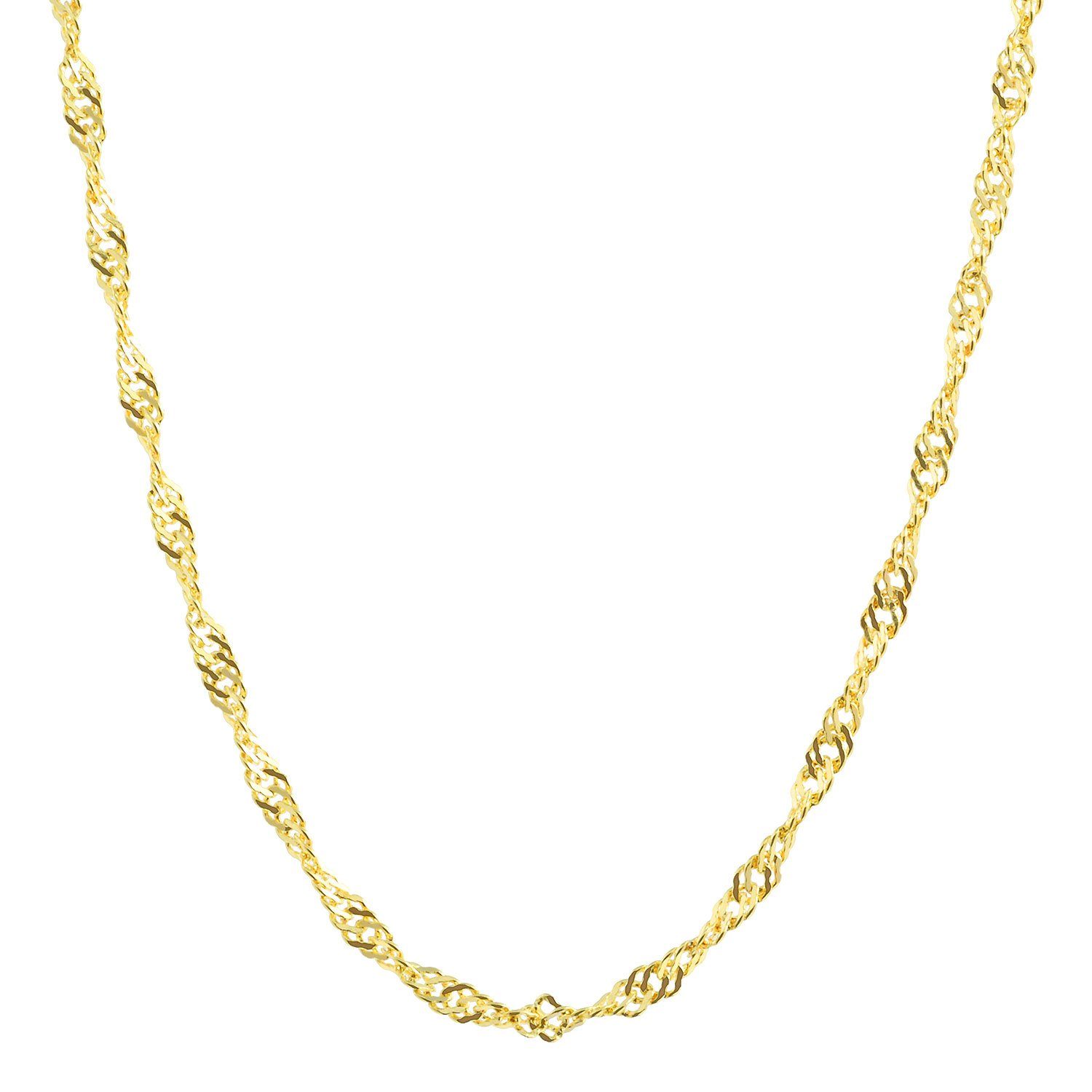 HOPLO Goldkette Goldkette Singapurkette Länge 45cm - Breite 1,0mm - 333-8 K günstig online kaufen