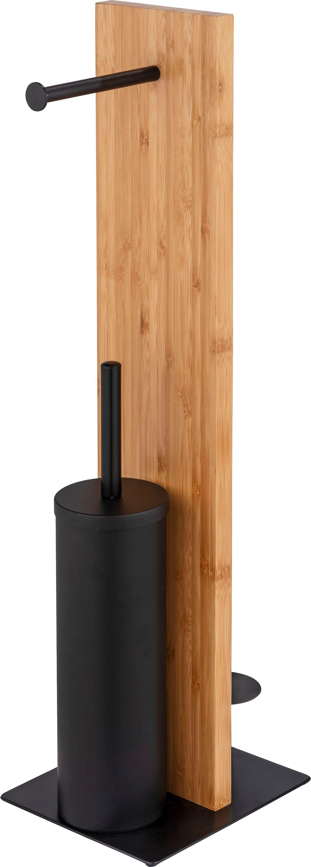Lesina, WENKO bambus, Silikon-Bürstenkopf WC-Garnitur mit