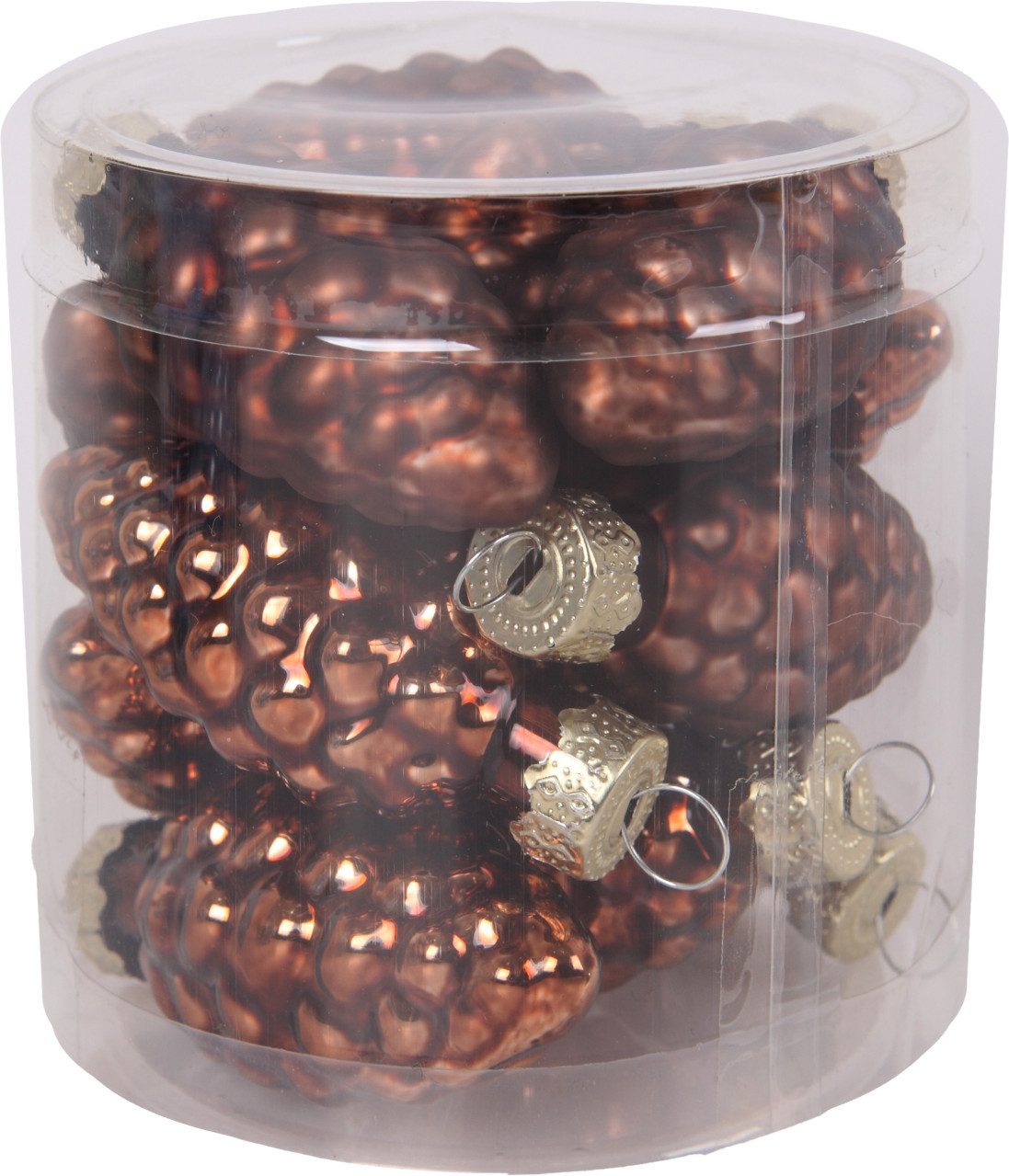 Trend Line Weihnachtsbaumkugel TrendLine Weihnachtskugeln aus Glas Tannenzapfen Ø