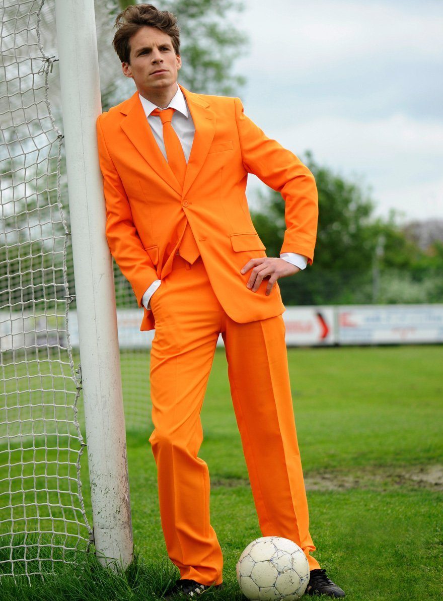 Opposuits Anzug The Orange Kostüm Anzug - für Karneval Halloween Ausgefallene Anzüge für coole Männer