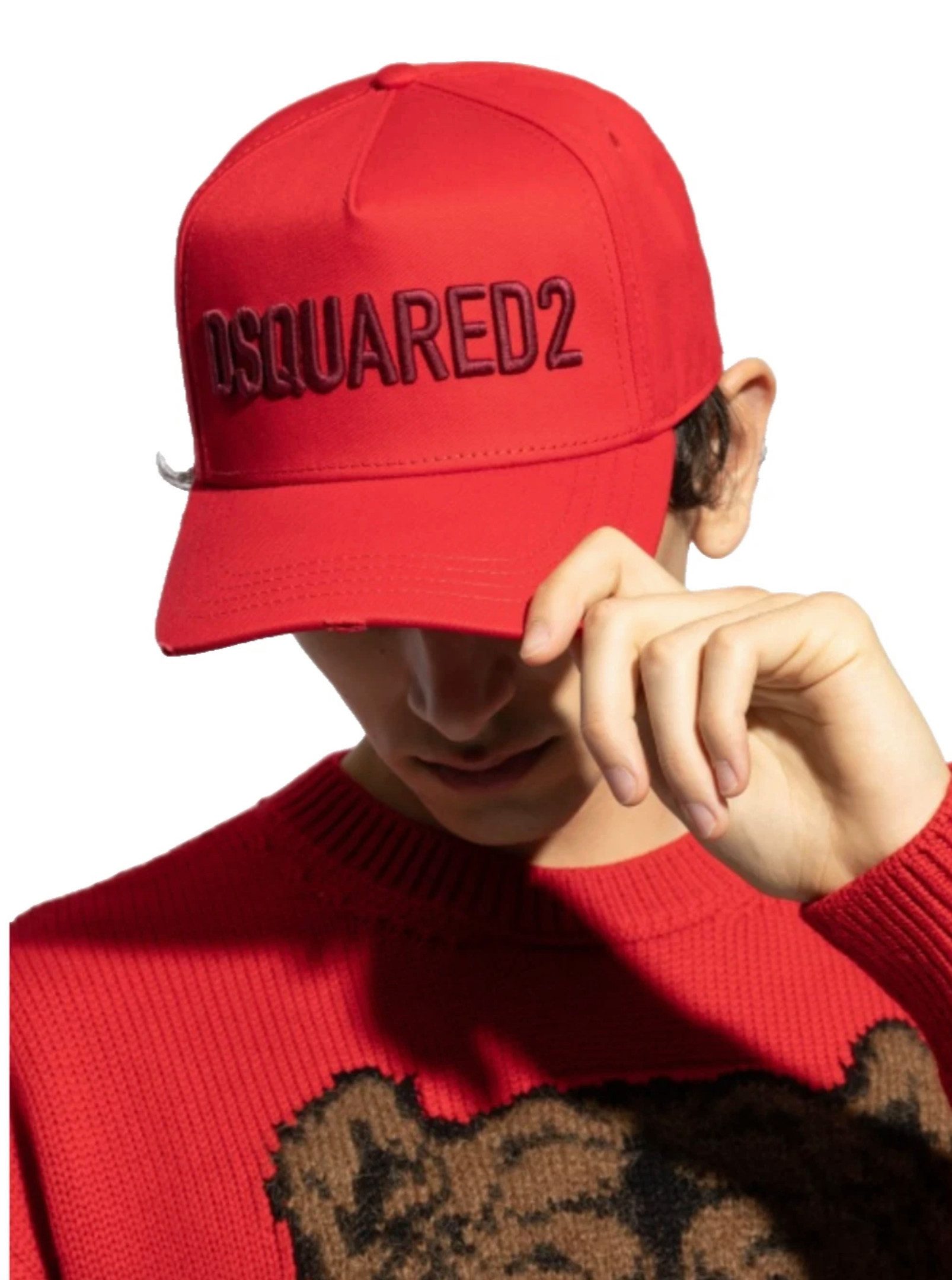 Dsquared2 Baseball Cap Basecap Icon Retro Patch Logo Baseballcap Mütze Markante Logo-Stickereien oder Signature-Patches