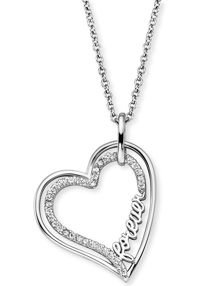 Engelsrufer Kette mit Anhänger With Love Forever Herz, mit Zirkonia (synth) günstig online kaufen