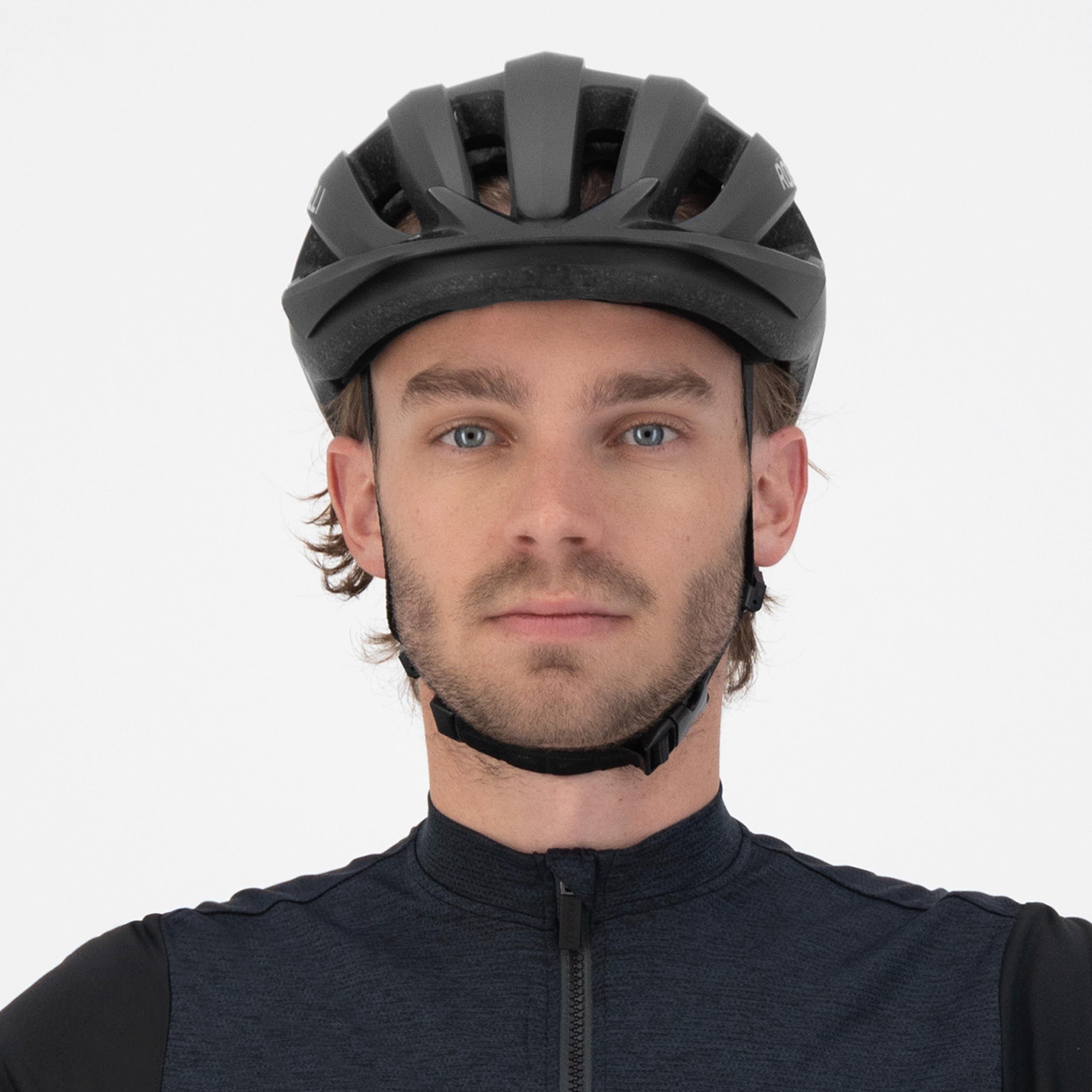 Rogelli Fahrradhelm Fahrradhelm für Rennräder Schwarz Ferox II