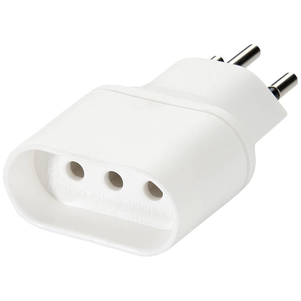 Reisestecker Schweiz Typ 12 auf Italien 10 Amp Reiseadapter