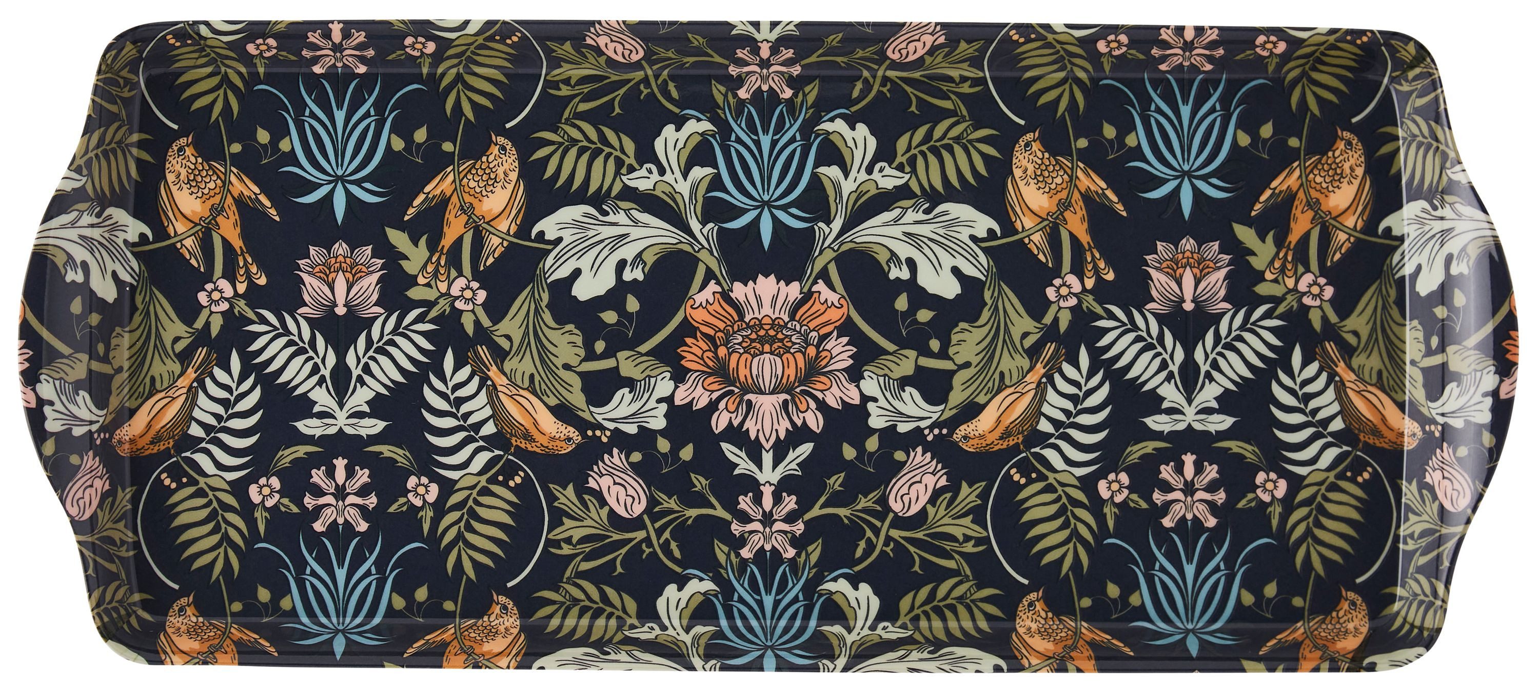 Ulster Weavers Tablett Finch & Flower, Melamin, (1-tlg., 1-teilig), langes Serviertablett Küchentablett 39x17x2,5cm aus Melamin