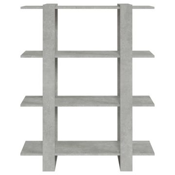 furnicato Bücherregal Bücherregal/Raumteiler Betongrau 100x30x123,5 cm