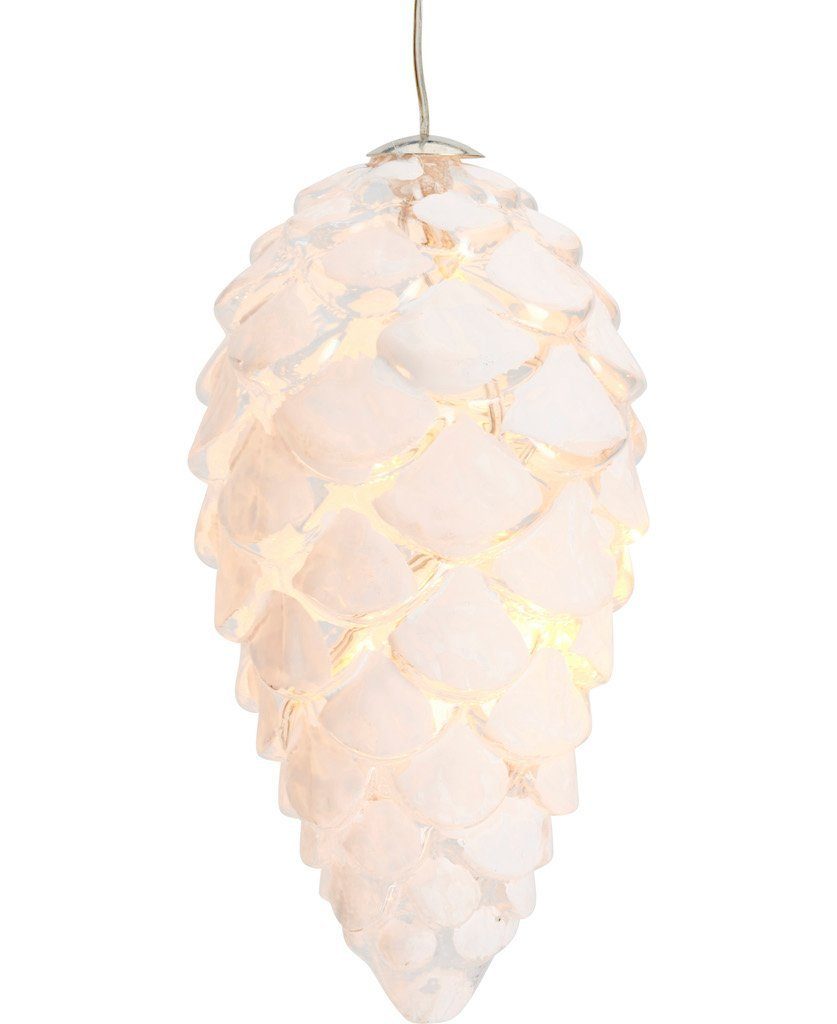 Sirius Home A/S LED Dekolicht Leuchtanhänger Glaszapfen Celina Cone weiß, L günstig online kaufen