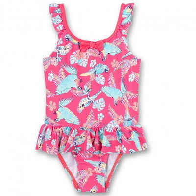 Sanetta Badeanzug »Sanetta Mädchen Badeanzug mit Papagei-Alloverprint, pink«