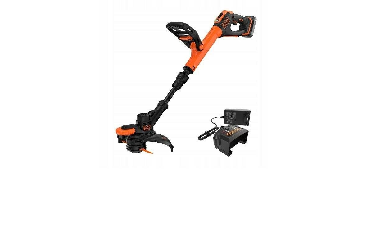 Black + Decker Akku-Rasentrimmer BLACK+DECKER Trimmer 18V de 28 cm, Kit 2Ah
