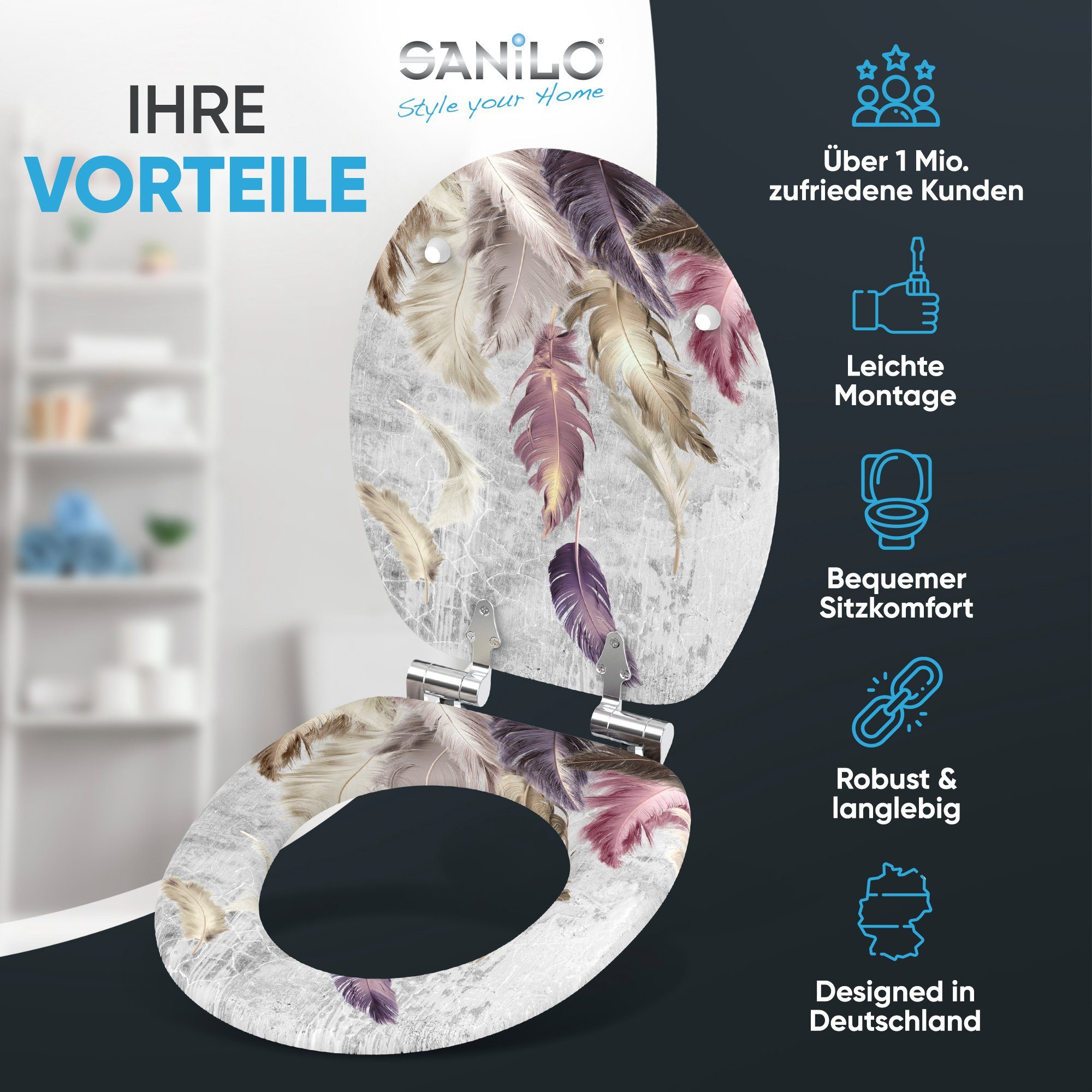 Sanilo WC-Sitz mit Absenkautomatik, viele schöne Toilettensitze direkt vom günstig online kaufen