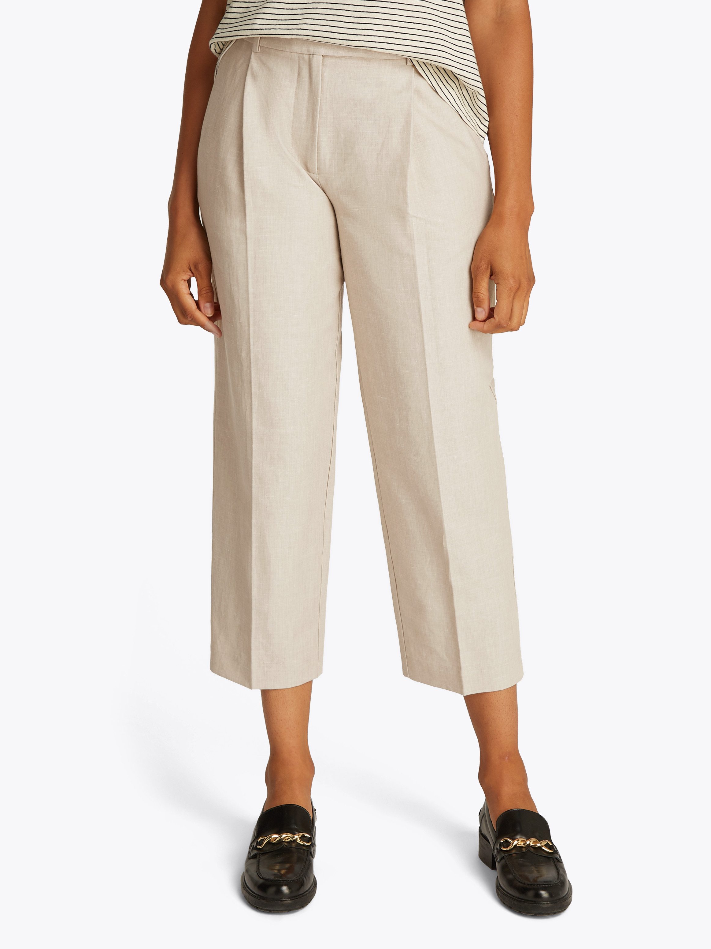 Tommy Hilfiger Webhose LINEN MIX PLEATED TAPERED PANTS mit Falten,kühlendes günstig online kaufen