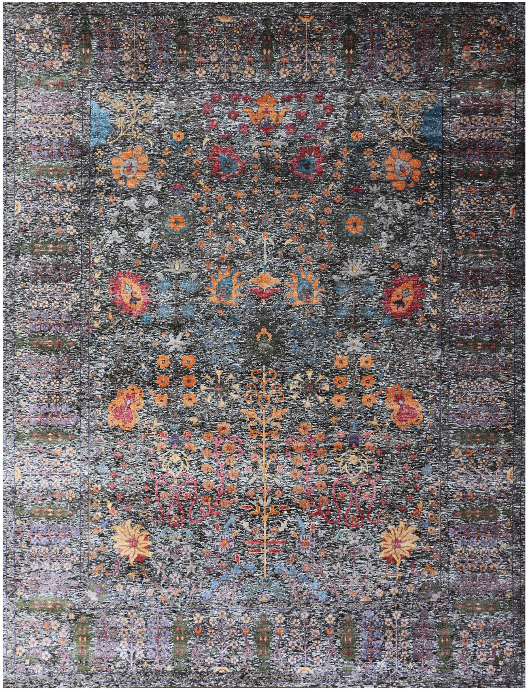 Nain Trading Designteppich Sadraa 243x367 Handgeknüpfter Moderner Orientteppich / Designteppich, rechteckig, Höhe: 12 mm