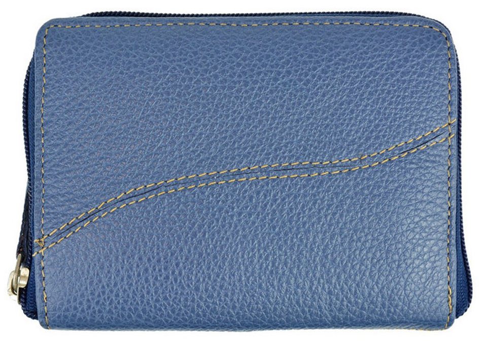 Goodman Design Geldbörse Echt Leder Damen Geldbeutel Portemonnaie  Brieftasche, aus weichem Rindleder