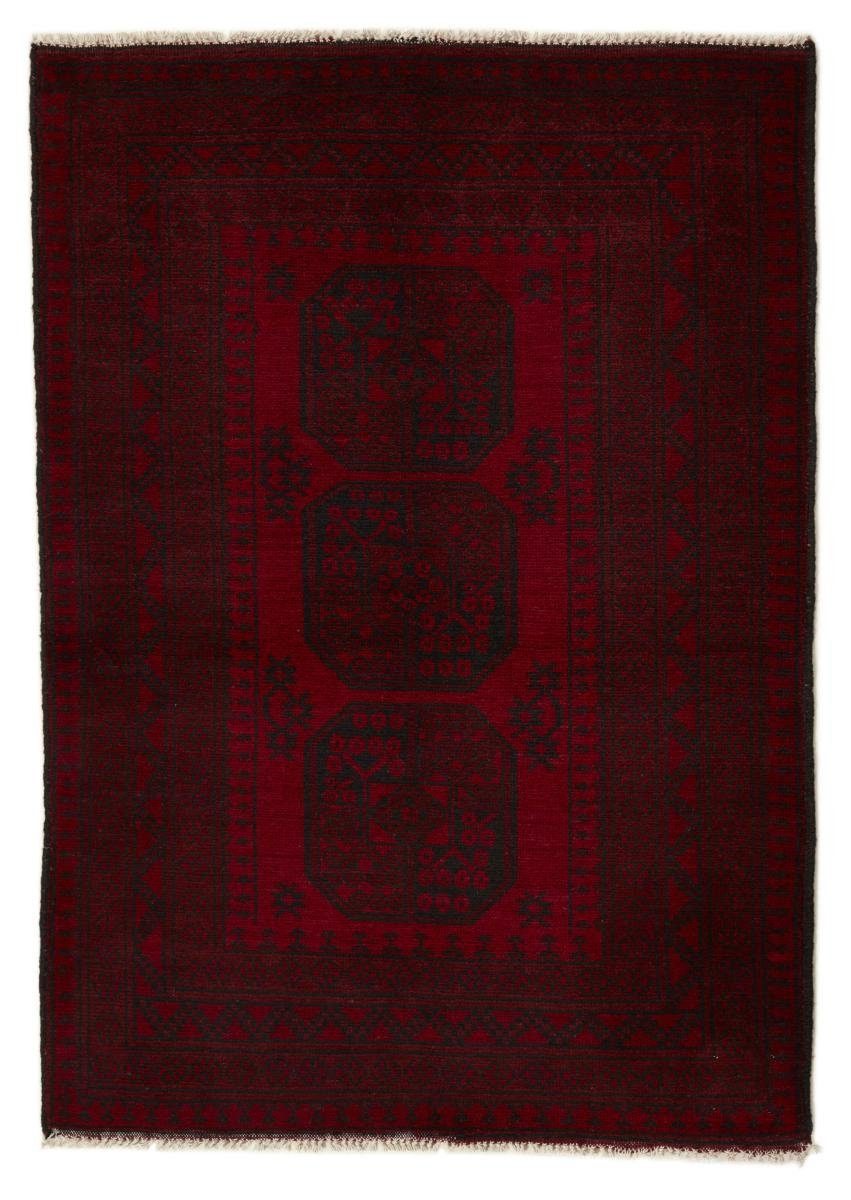 Orientteppich Afghan Akhche 101x143 Handgeknüpfter Orientteppich, Nain Trading, rechteckig, Höhe: 6 mm