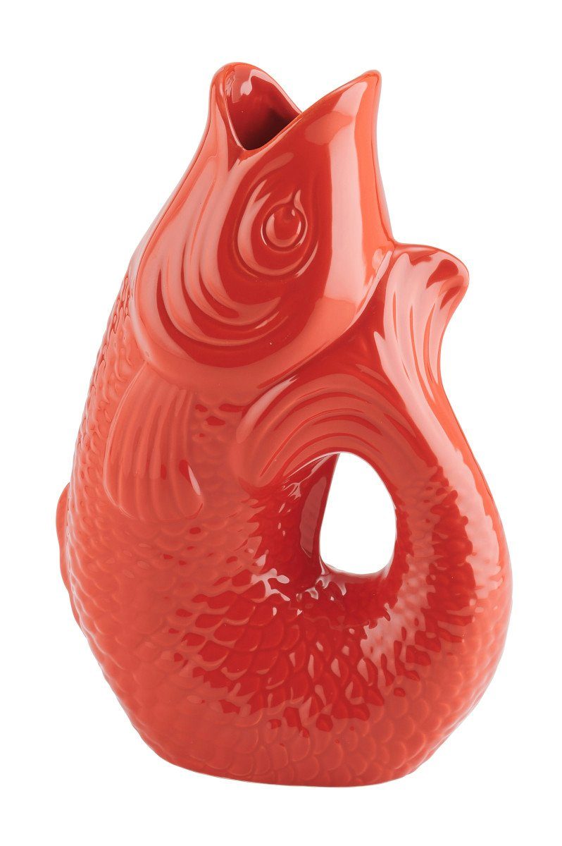 Giftcompany Dekovase Monsieur Carafon Vase / Karaffe Fisch L coral red 2,7l (Vasen)