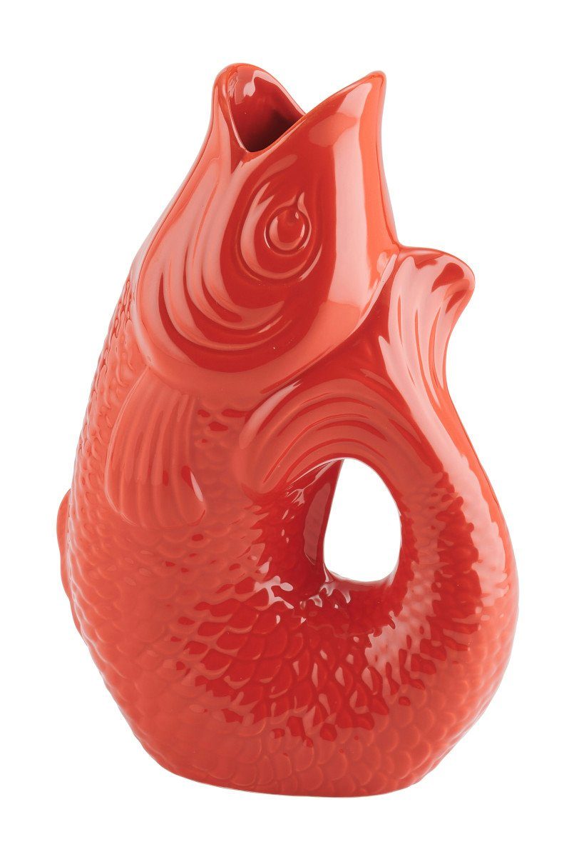 Giftcompany Dekovase Monsieur Carafon Vase / Karaffe Fisch L coral red 2,7l (Vase / Karaffe)