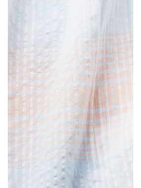 Esprit Langarmbluse Hemd aus Seersucker mit Print