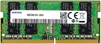 SiQuell Samsung, 16 GB, DDR4, PC4-21300, 2666 MHz, 260 PIN SODIMM, 1,2V, CL 19 Laptop-Arbeitsspeicher