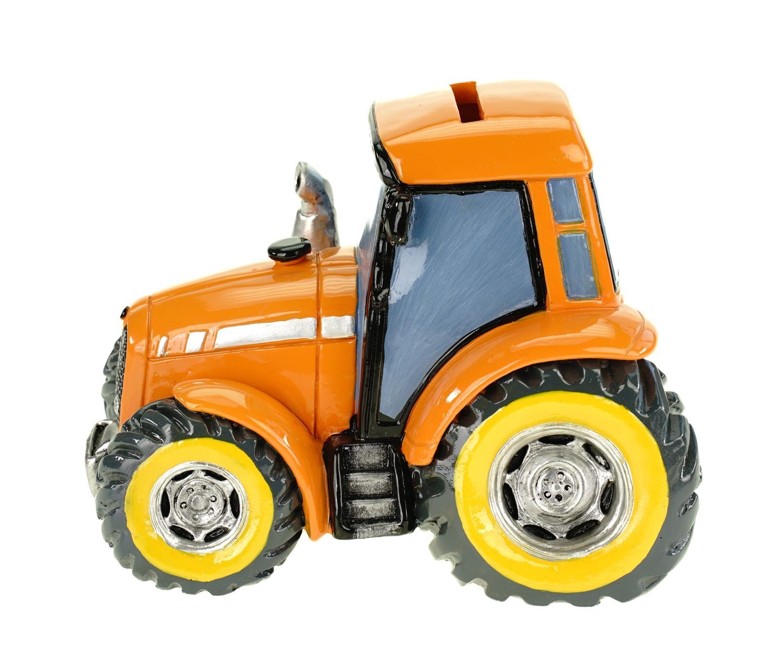Kremers Schatzkiste Spardose XXL Traktor orange günstig online kaufen
