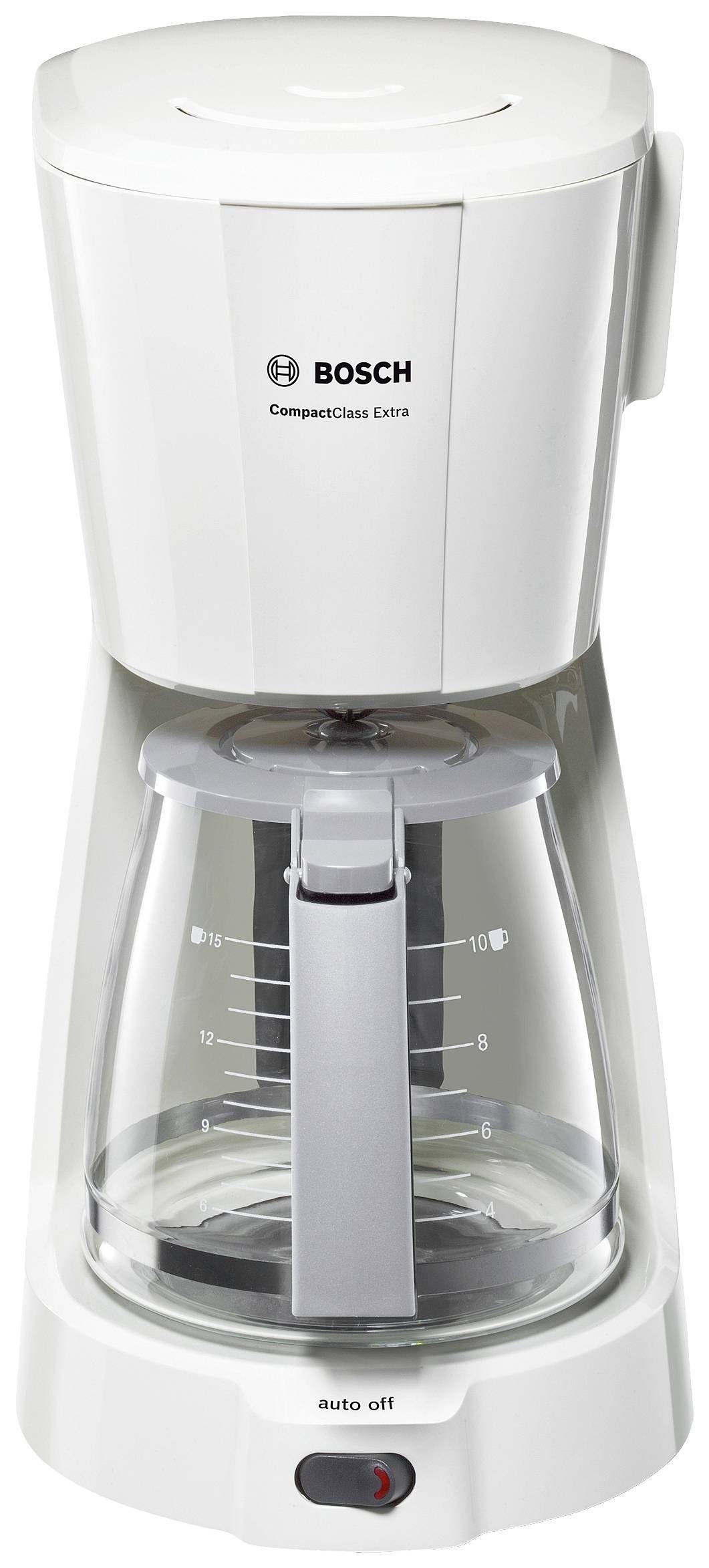Bosch Home & Garden Filterkaffeemaschine Bosch Haushalt TKA3A031 Kaffeemaschine Weiß Fassungsvermögen Tassen=1