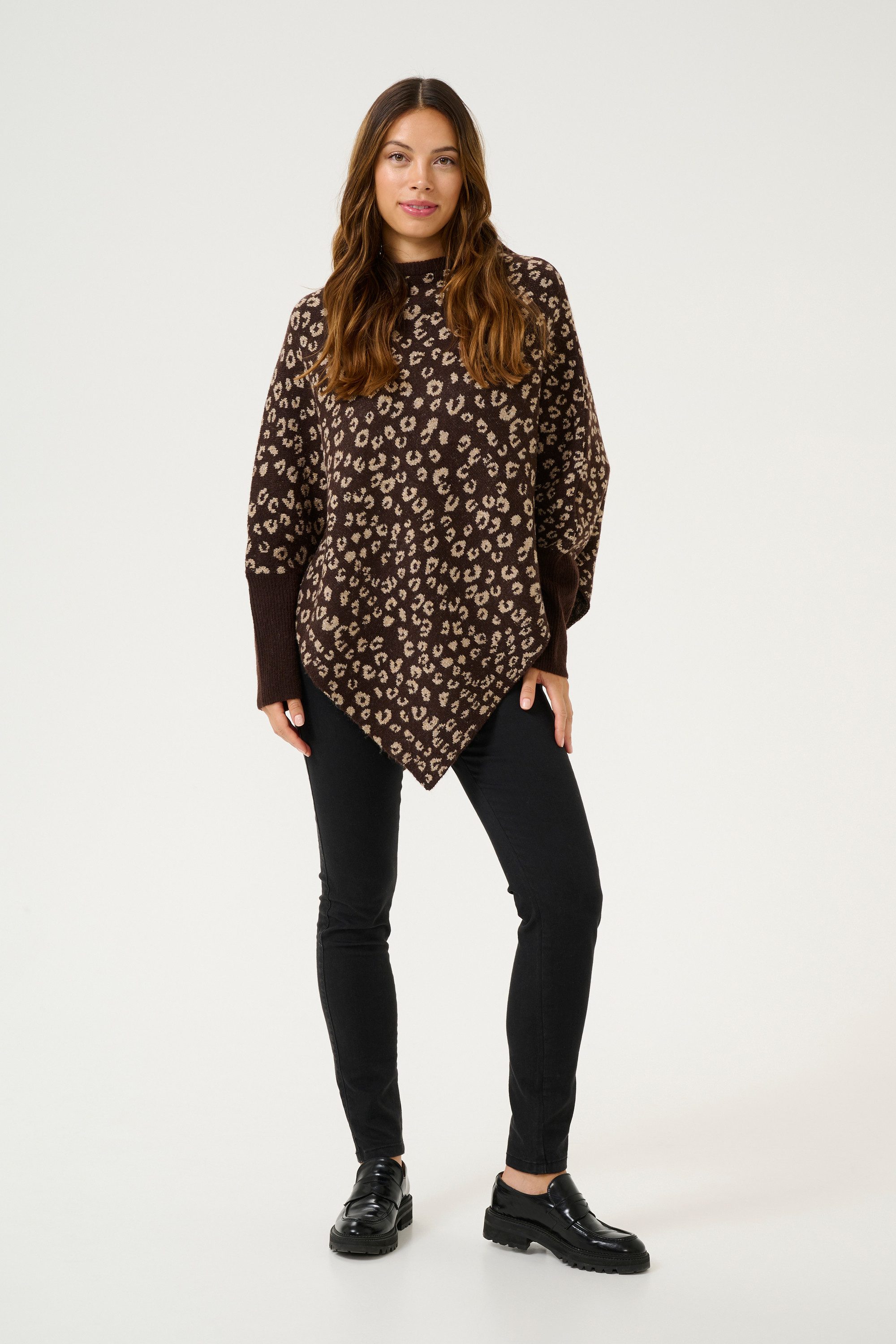KAFFE Strickponcho Poncho KAmolly