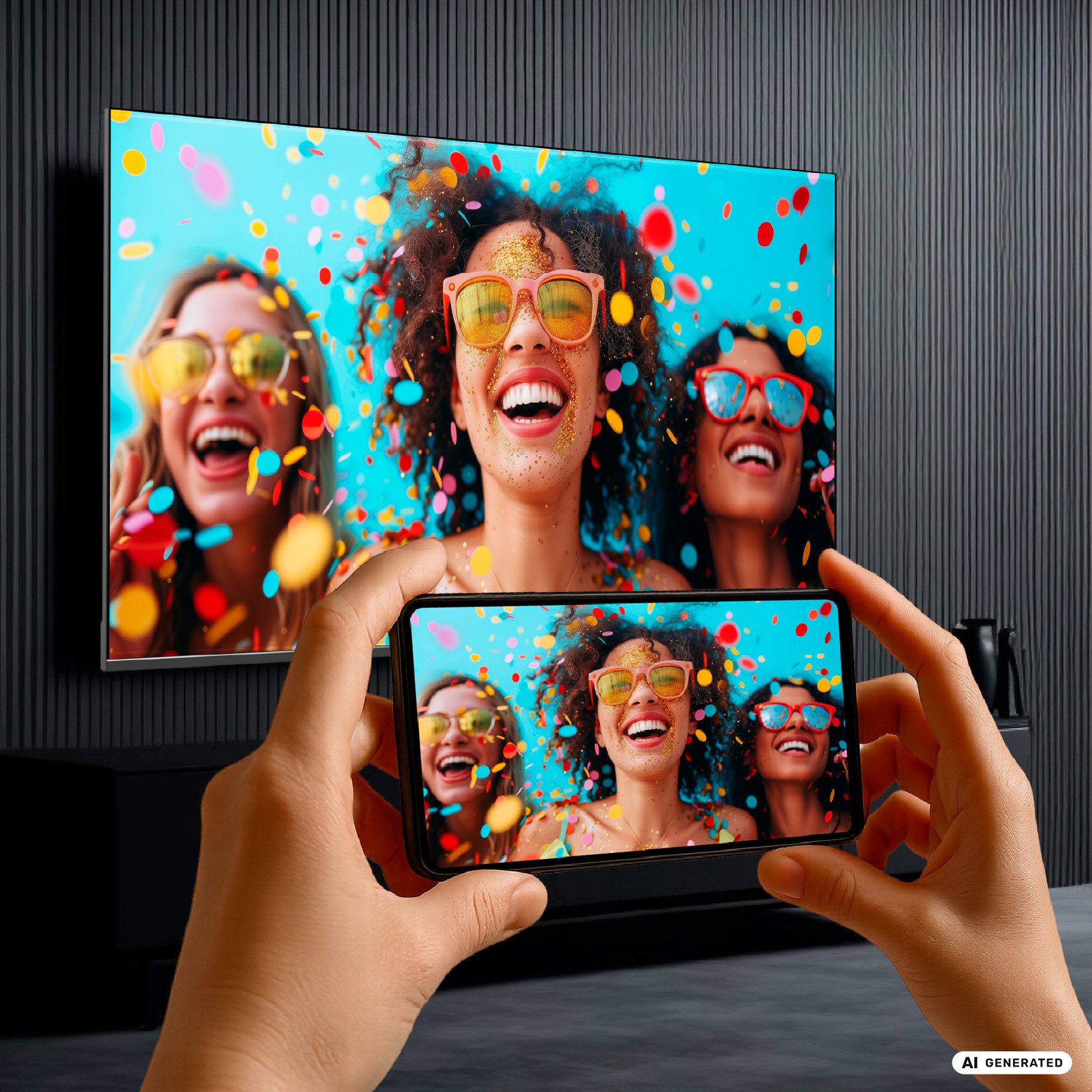 Dyon Movie Smart 40 VX-2 LED-Fernseher (100 cm/40 Zoll, Full HD, Smart-TV, 40" Full HD Smart-TV mit Tuner, CI+, LAN/WiFi, Portal, Hotelmodus)