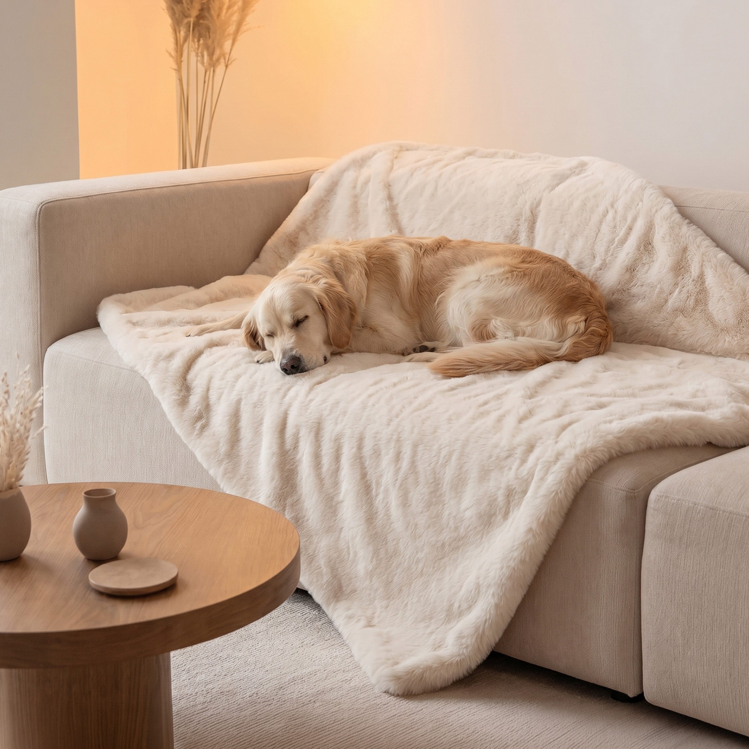CAILY Tierdecke Wasserdichte Hundedecke & Sofaschutz, Super Weich, Größe: 152 x 127 cm, Großflächiger Schutz, Maschinenwaschbar