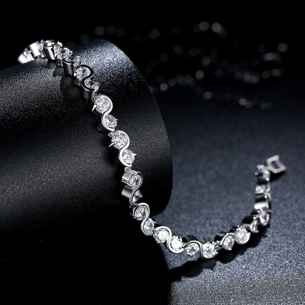 Kim Johanson Tennisarmband Lucy (1-tlg), mit Zirkonia Kristalle