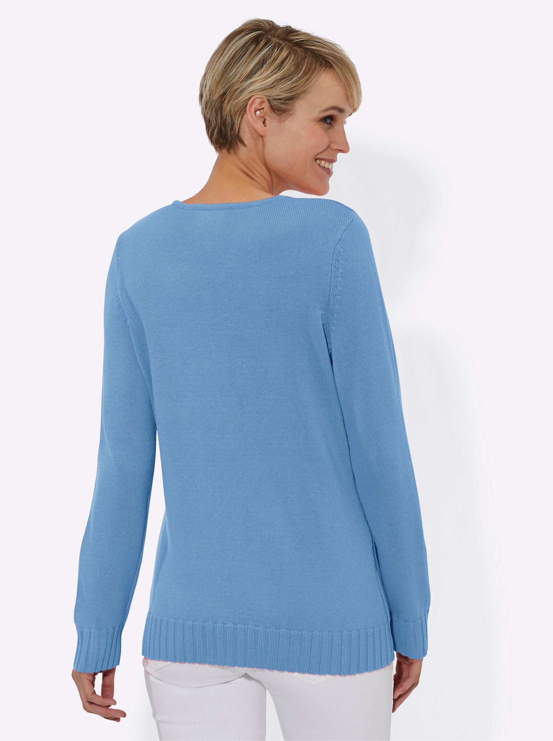 Witt Strickpullover Pullover Langarm Mustermix gestrickt, Struktur günstig online kaufen