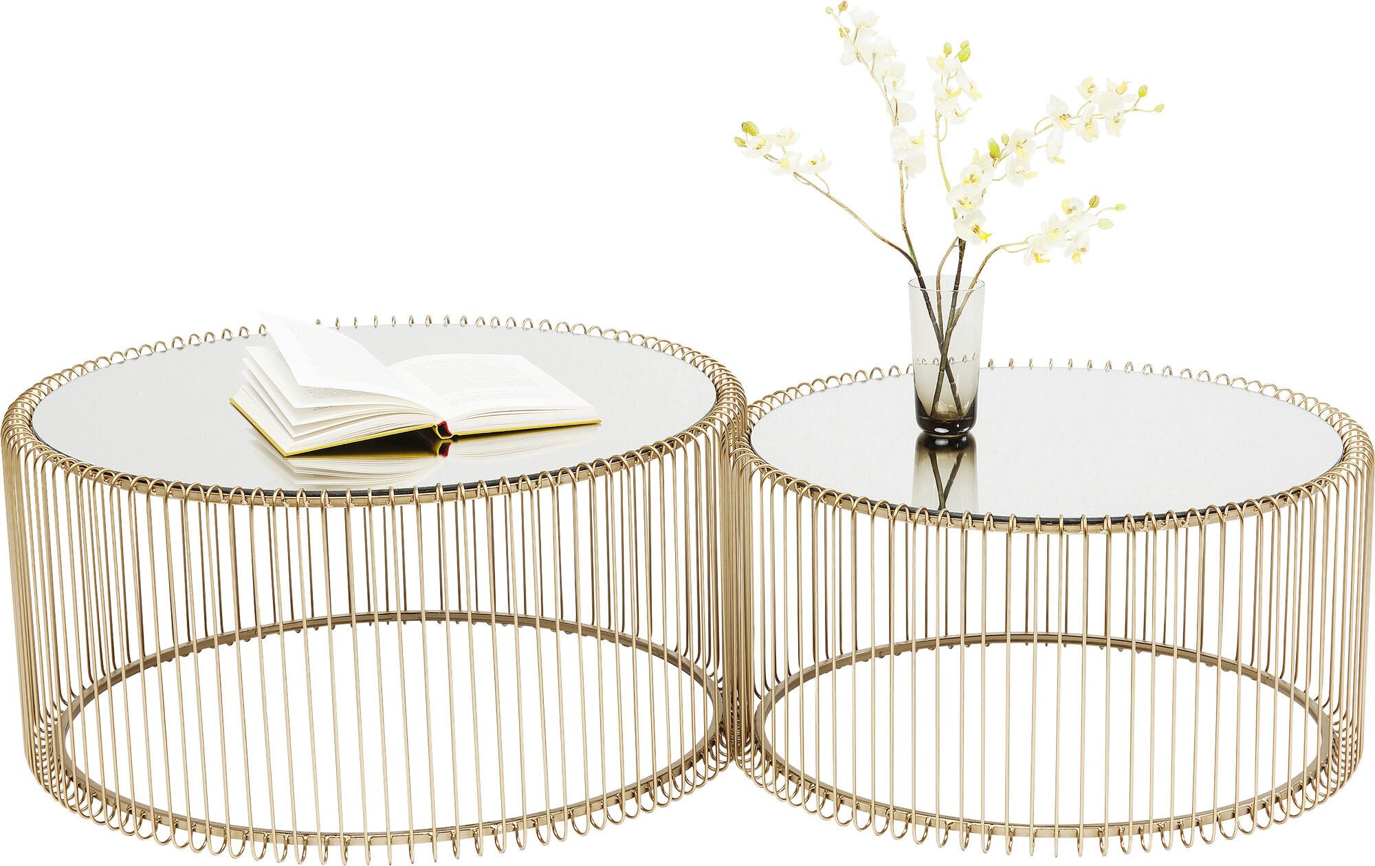 Kare Design Couchtisch Couchtisch Wire Brass günstig online kaufen