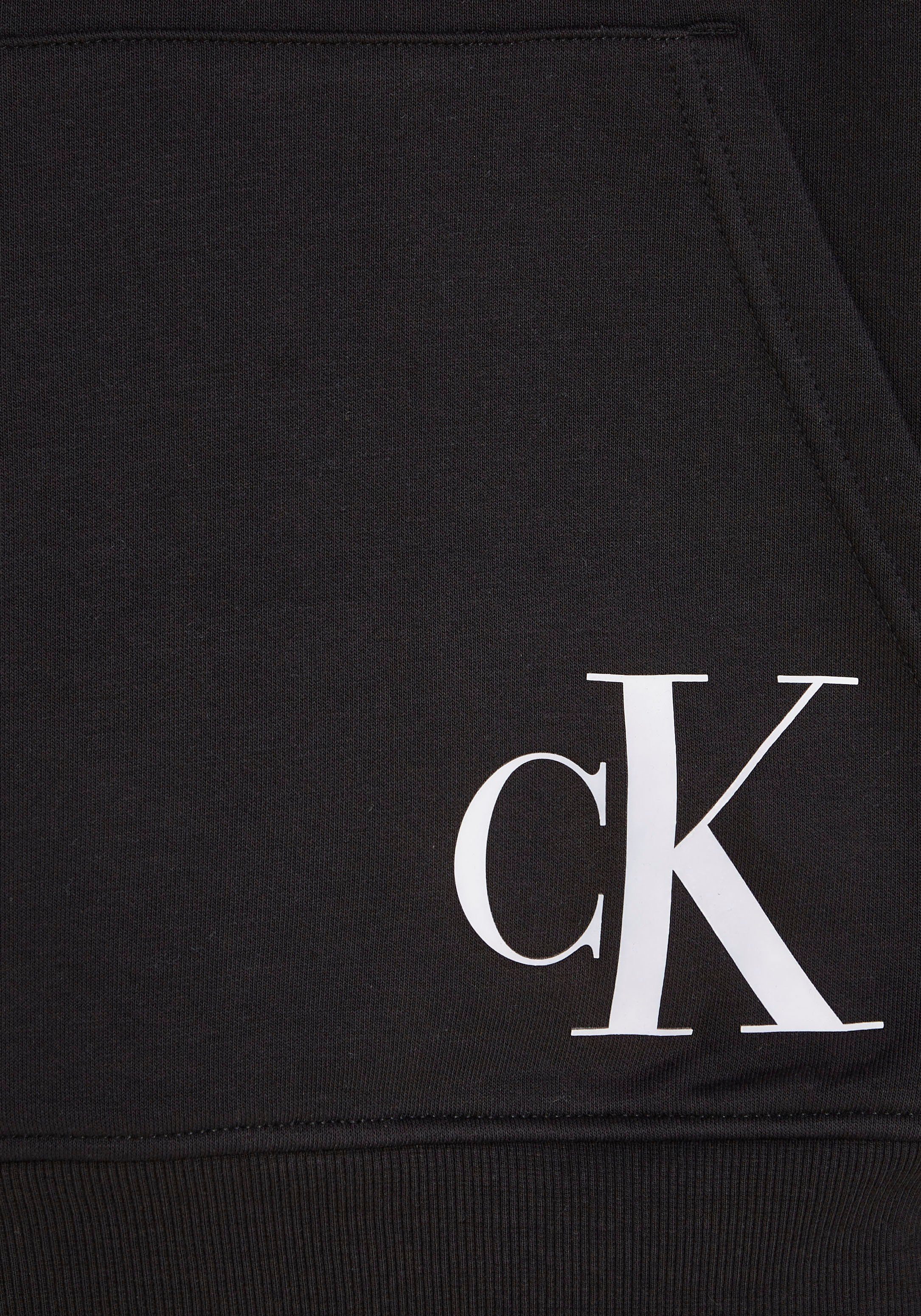 Calvin Klein Jeans Klein mit Logodruck Black Ck Calvin Kapuzensweatshirt