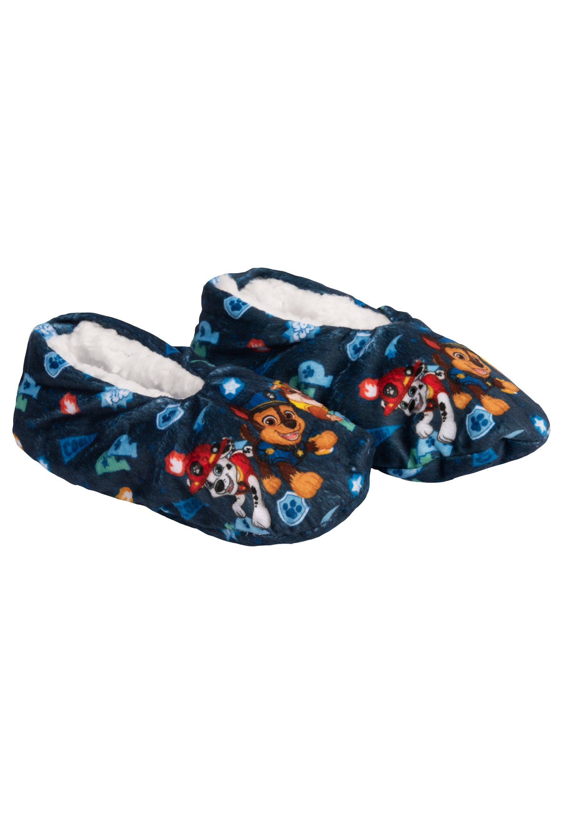 United Labels® Paw Patrol Homesocks Hausschuhe gefüttert - ABS Blau Hausballerinas