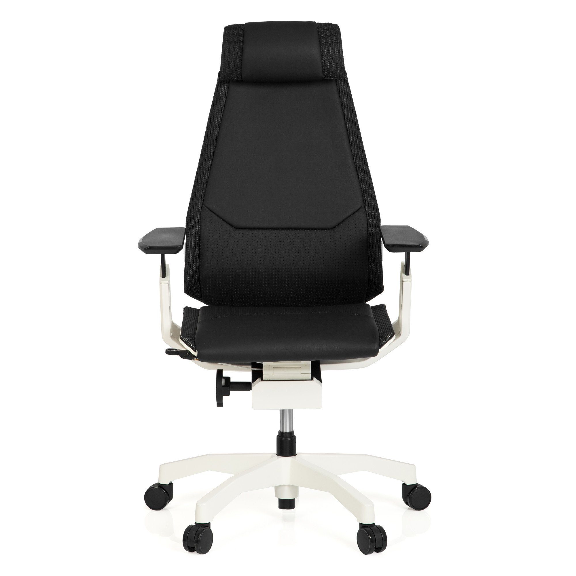 hjh OFFICE Drehstuhl High End Bürostuhl GENIDIA PRO WHITE Leder (1 St), Schreibtischstuhl ergonomisch