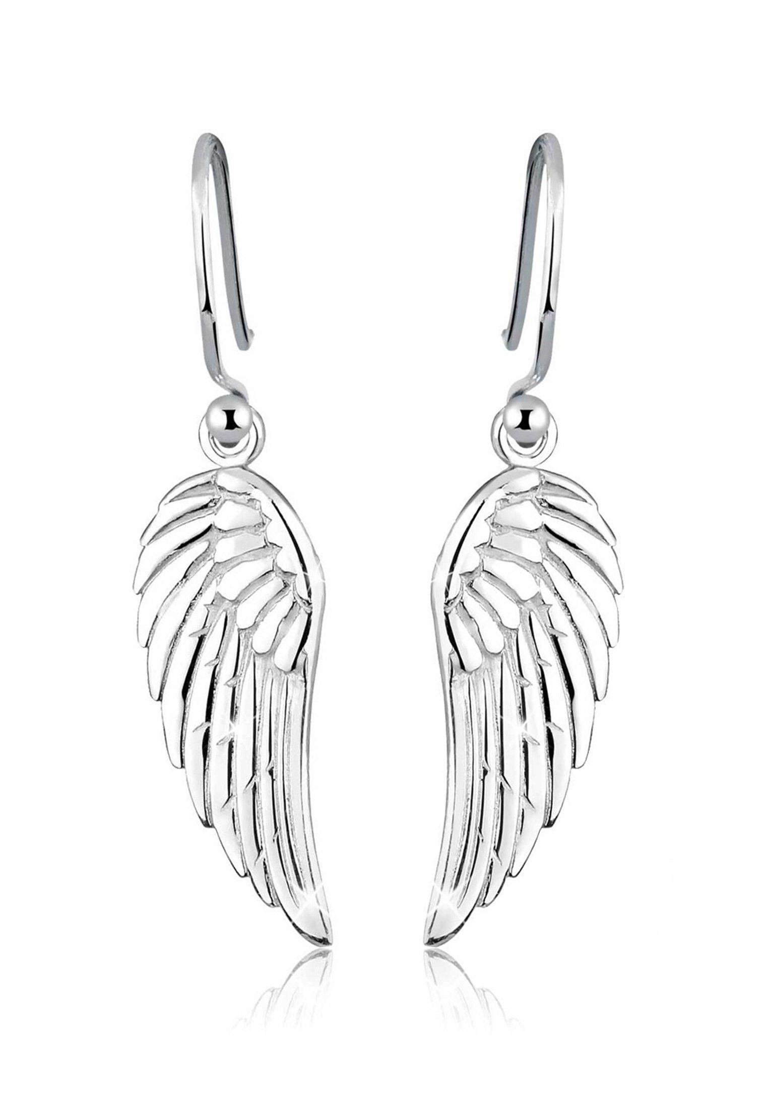 925 Paar Silber, Flügel Flügel Ohrhänger Elli Filigran Feminin