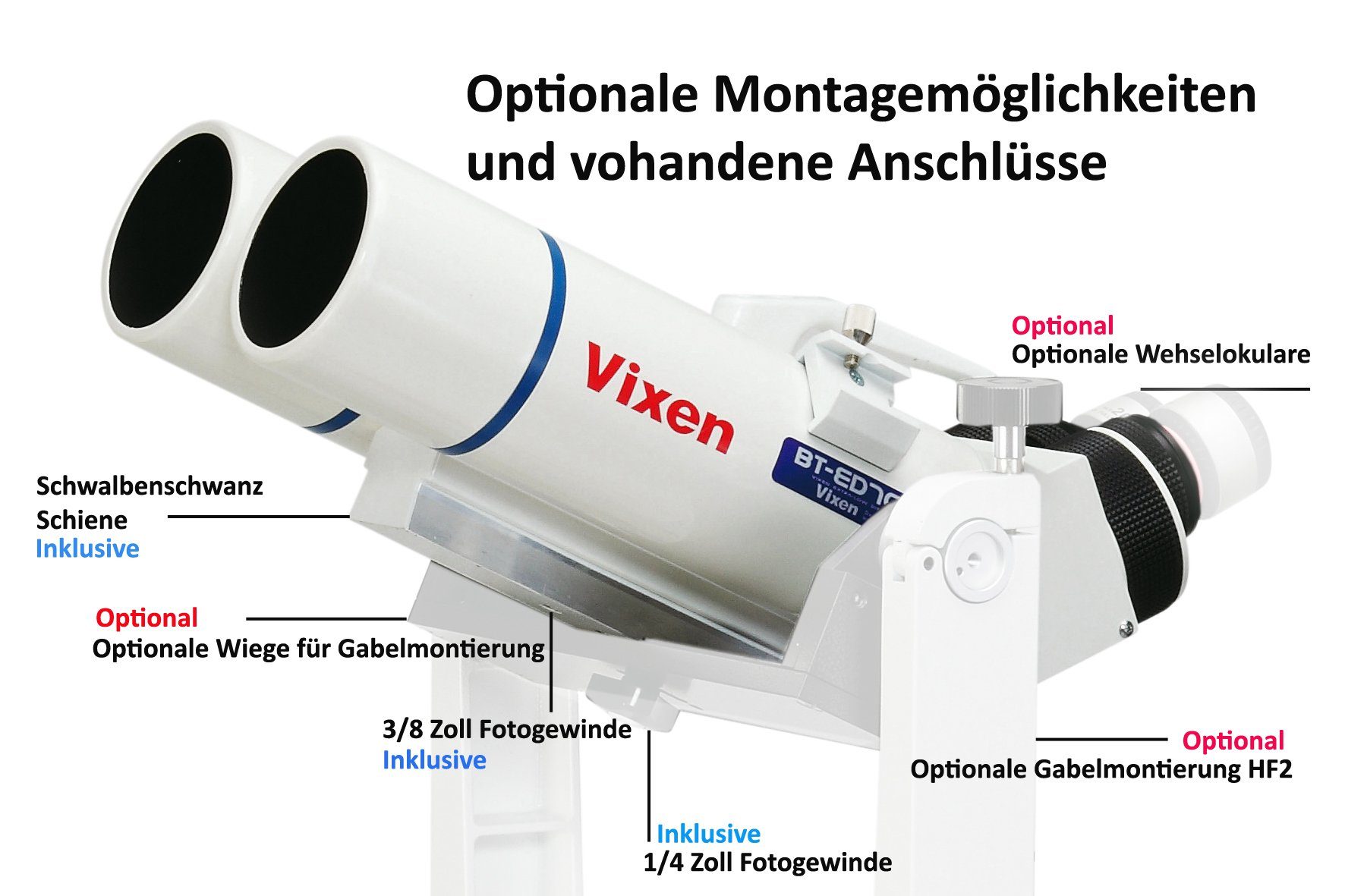 Vixen Vixen BT-81S-A astronomisches Großfernglas Fernglas