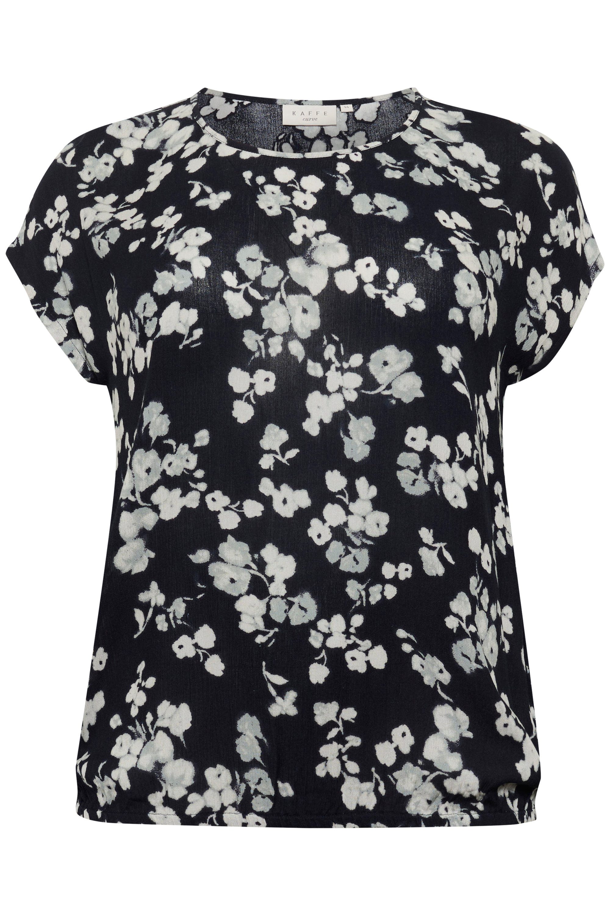 KAFFE Curve Kurzarmbluse Kurzarm-Bluse KCami Große günstig online kaufen