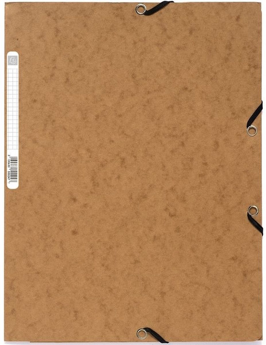Fächermappe Eckspannmappe Nature Future A4 Manila-Karton 400g tabak