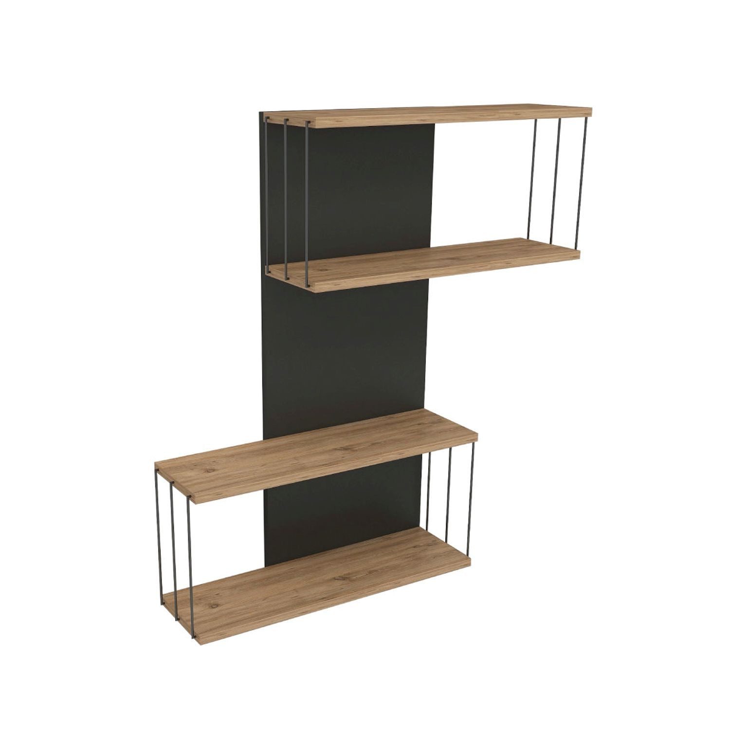 Skye Decor Wandregal 100% MELAMINE COATED PARTICLE BOARD, 96 cm x 19 cm x 65 cm N1742